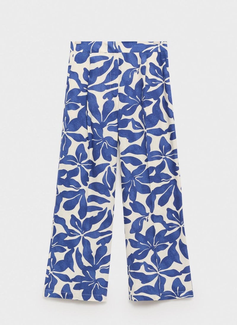 MANGO Printed High Waist Pants  - Image 5