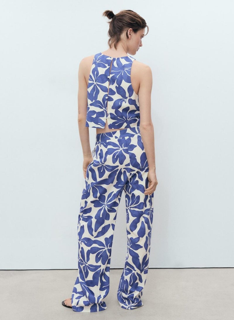 MANGO Printed High Waist Pants  - Image 2