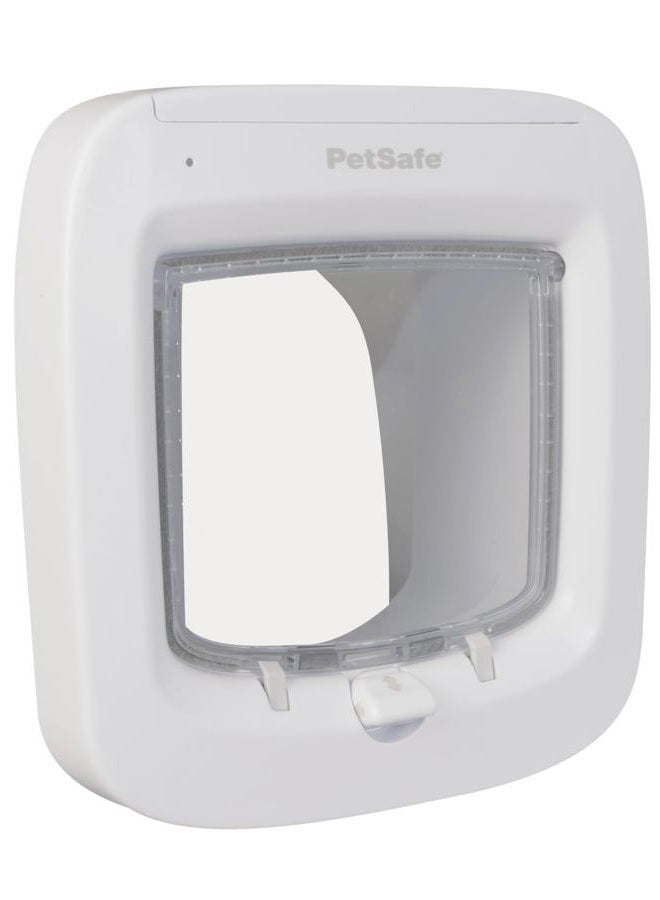 Petsafe Interior And Exterior Cat Door – Microchip Rfid Pet Door – 4-Way Locking – Works With Up To 40 Programmed Pets, White - Image 1