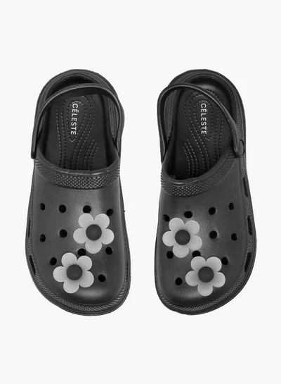 سيليست Women Floral Accent Backstrap Clogs