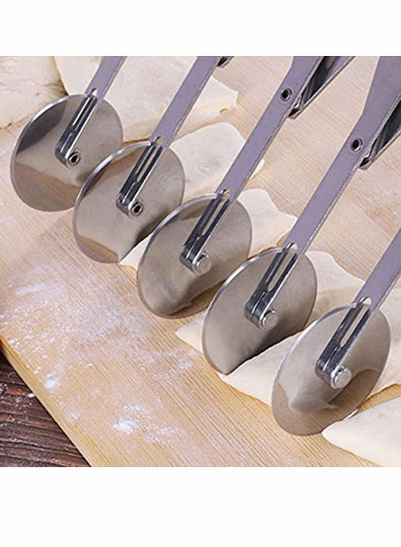 Y&D Cozy Stainless Steel Plastic Bench Scraper 3/5/7 Wheels Pizza Cutter Dough Side Pastry Wheel for Kitchen Baking  - Image 3