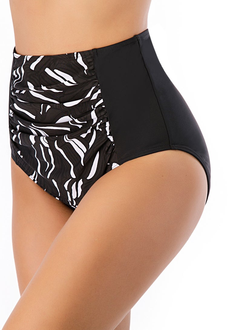 Loquat Beach Pants Woman Pleated Tight Fashion Swim Trunks Hip Wrap Abdominal High Waist Swim Briefs Woman  - Image 2