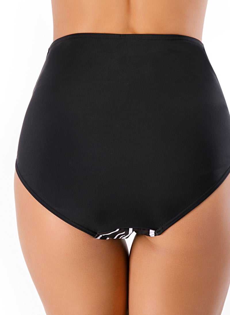 Loquat Beach Pants Woman Pleated Tight Fashion Swim Trunks Hip Wrap Abdominal High Waist Swim Briefs Woman  - Image 3