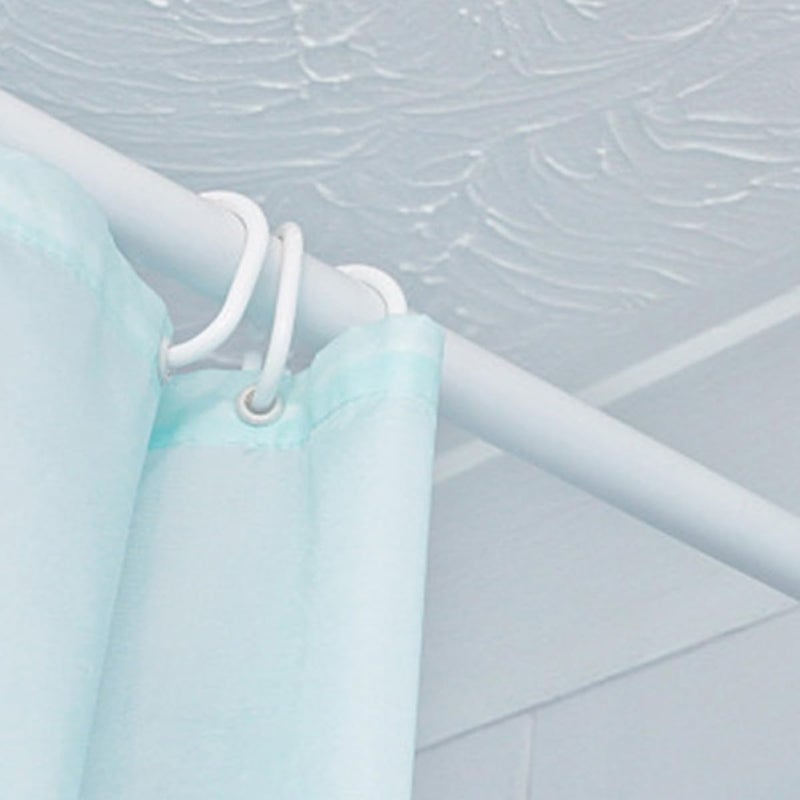 4pcs Adjustable No-drill Tension Curtain Rods, Expandable Telescoping Metal Rods 50-90cm for Bathroom Window, Doorway, and Closet Use - Image 4
