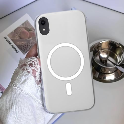 MAGICHUB Luxury Paper Thin Back Case Cover for iPhone XR | Matte Finish | Compatible with magsafe | (White) - Image 4