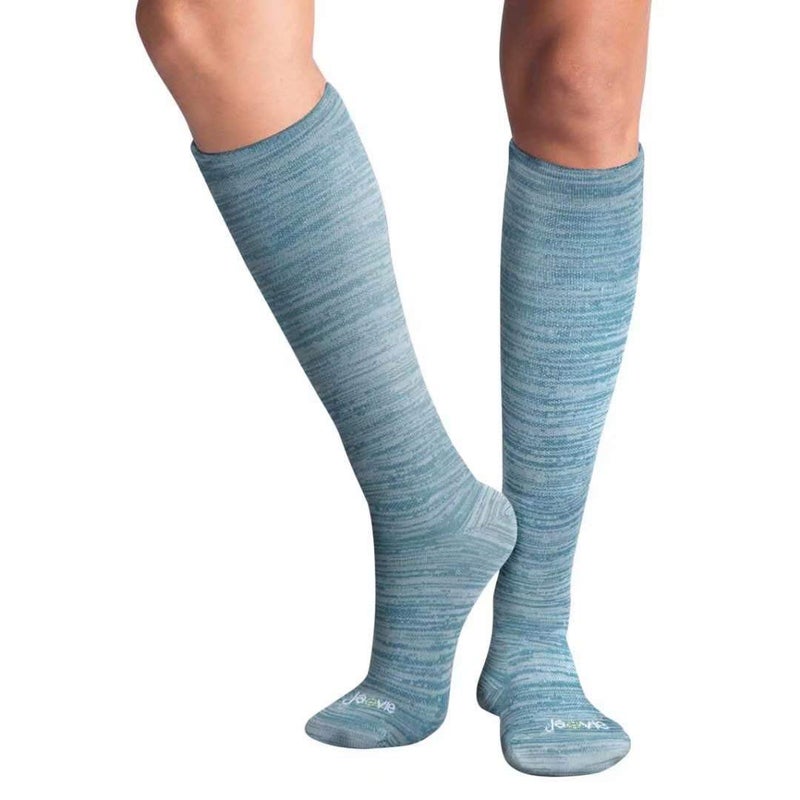 ja vie 80% Merino Wool Ultra Soft 15-20mmHg Graduated Compression Socks for Women & Men - Image 2