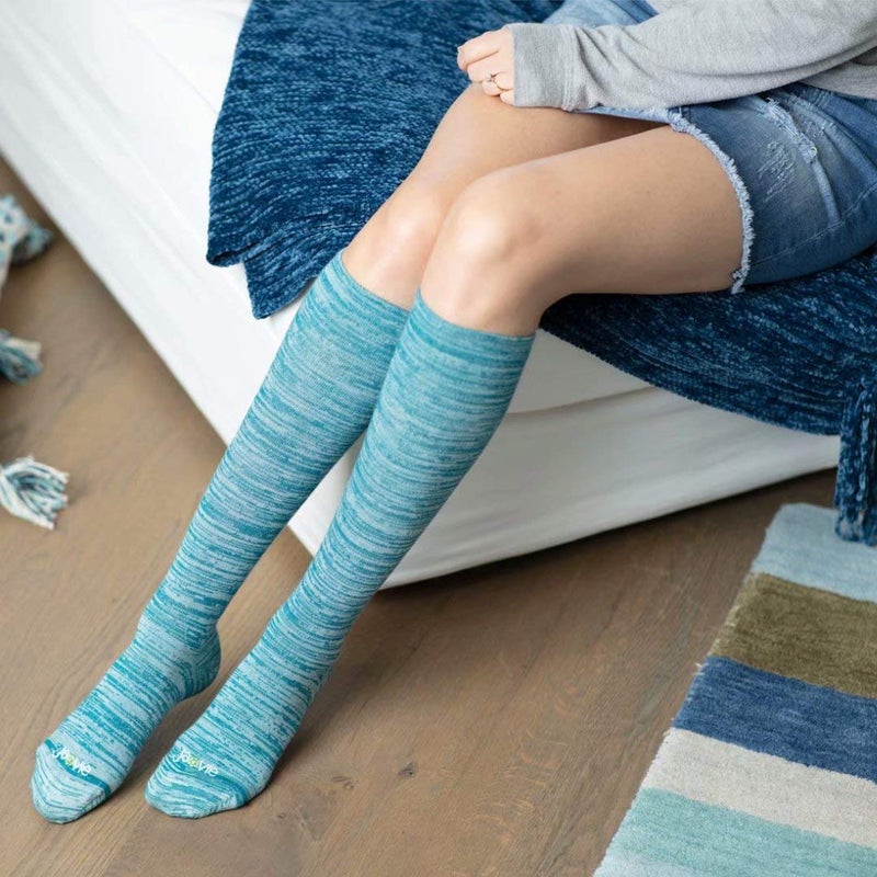 ja vie 80% Merino Wool Ultra Soft 15-20mmHg Graduated Compression Socks for Women & Men - Image 4