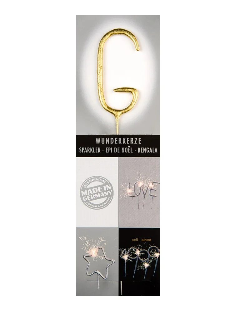 Wondercandle Gold Sparkler Candle G