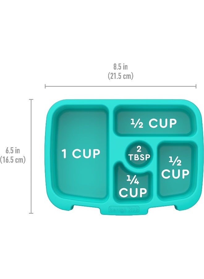 BentgoÂ® Kids Prints Tray with Transparent Cover - Reusable, BPA-Free, 5-Compartment Meal Prep Container with Built-In Portion Control for Healthy Meals At Home & On the Go (Llamas) - Image 5