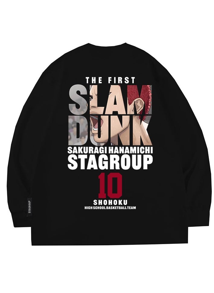 KUYING New Anime Slam Dunk Long Sleeve T-shirt  - Image 1