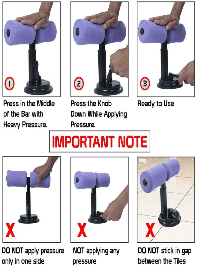 LOXBEE Assistive Abdominal Chest and arm Muscles Exercise Adjustable Assistant Fitness Equipment Suction Cup Modern Home Workout Healthy Abdomen Press Leg Support - Image 3