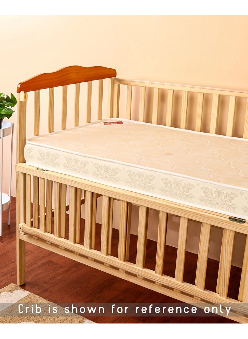AL WADI FURNITURE AWF AL WADI FURNITURE Crib, Toddler, Baby Ortho Medical Mattress - 70W x 130L x 12H cm - WHITE - Image 5
