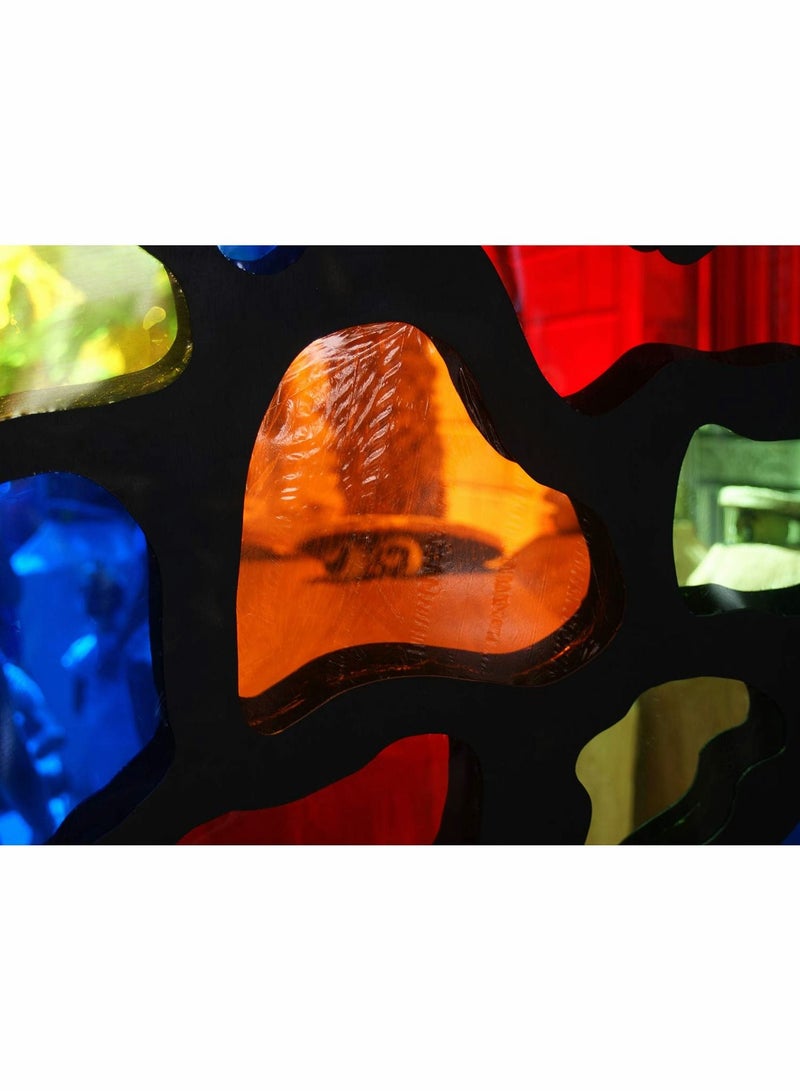 أوراق السيلوفان، لفائف سيلوفان ملونة لتزيين الحرف اليدوية، أوراق سيلوفان لفلتر الضوء الجل، 120 قطعة بحجم 7.5x7.5 بوصة - Image 3