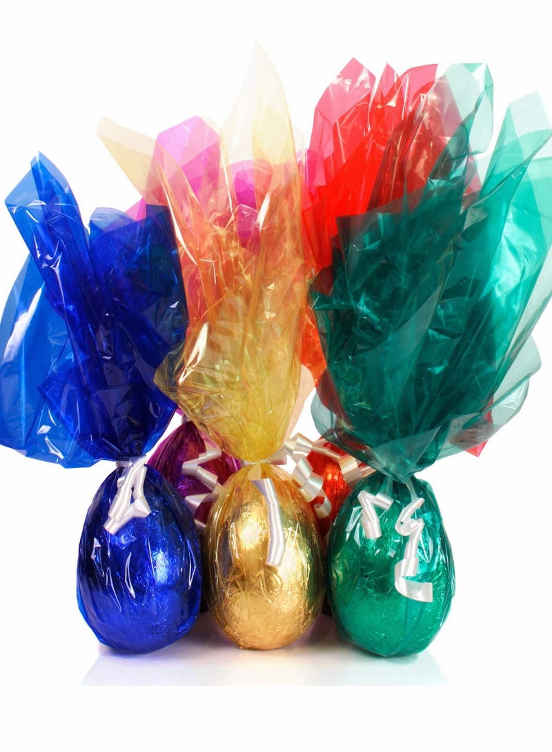 أوراق السيلوفان، لفائف سيلوفان ملونة لتزيين الحرف اليدوية، أوراق سيلوفان لفلتر الضوء الجل، 120 قطعة بحجم 7.5x7.5 بوصة - Image 4