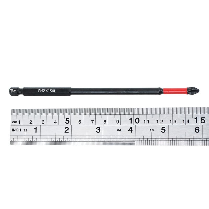 AUTOTOOLHOME 10 Pack Phillips PH2 Magnetic Anti Slip Screwdriver Bit Set 6 inch Length TS2 Anti-Slip Long Drill Bits Impact Driver Bits - Image 3