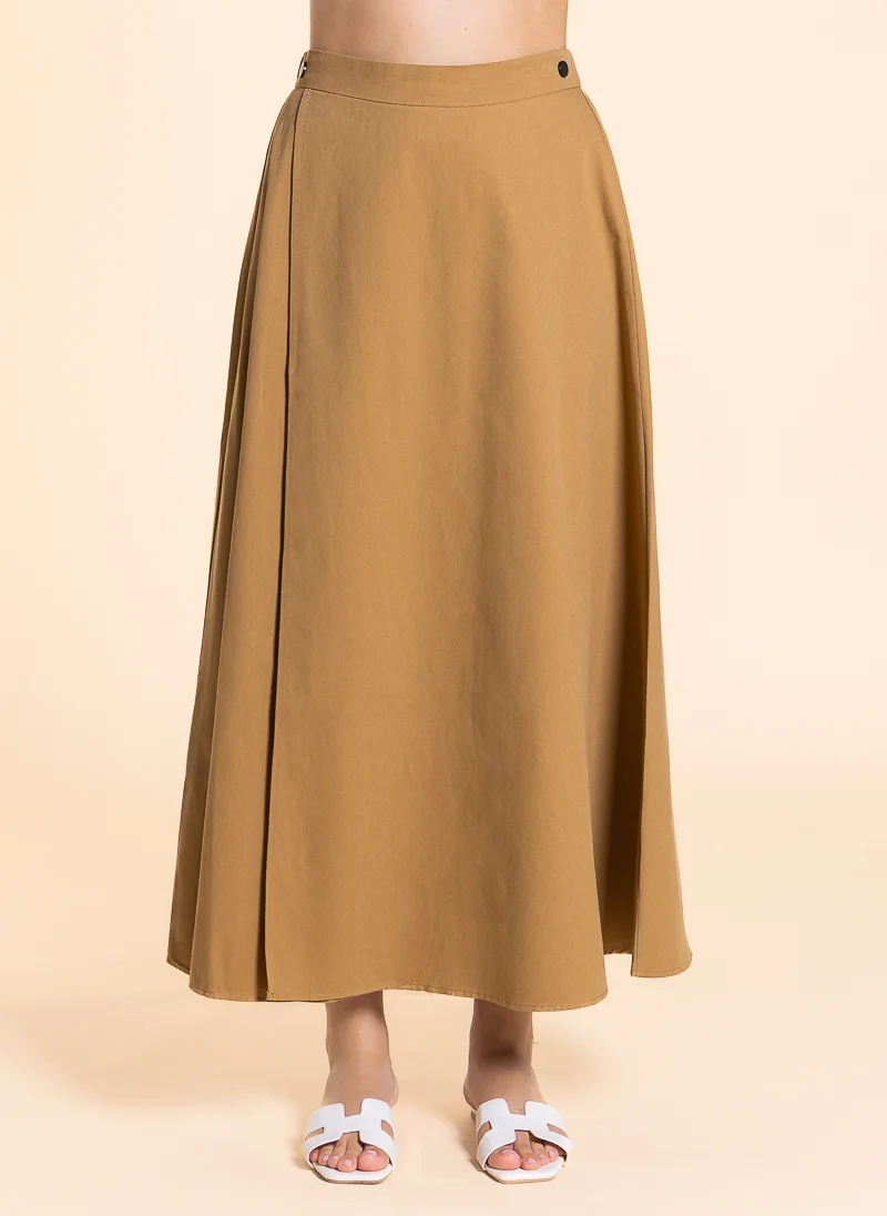 SHAPES DETAILED A-LINE MAXI SKIRT