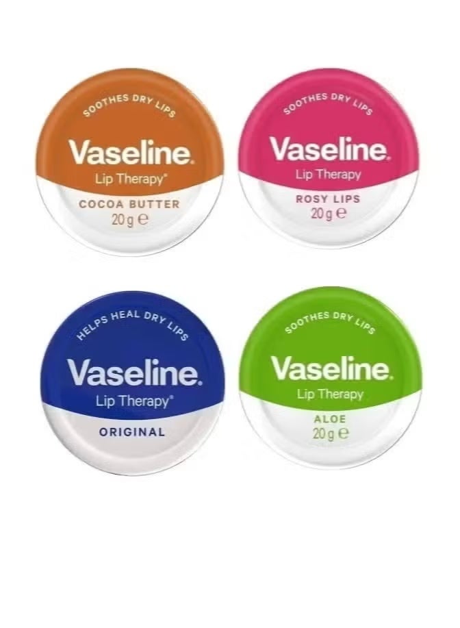 Vaseline Lip Therapy, 4 pieces * 20 g