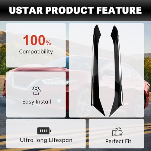 USTAR Rear Quarter Panel Molding Compatible with Nissan Maxima 2016-2021 Replace OE 78873-4RA0A 78873-9DD0A 78873-9DD0B 78873-9DJ1A Left and Right Side - Image 4