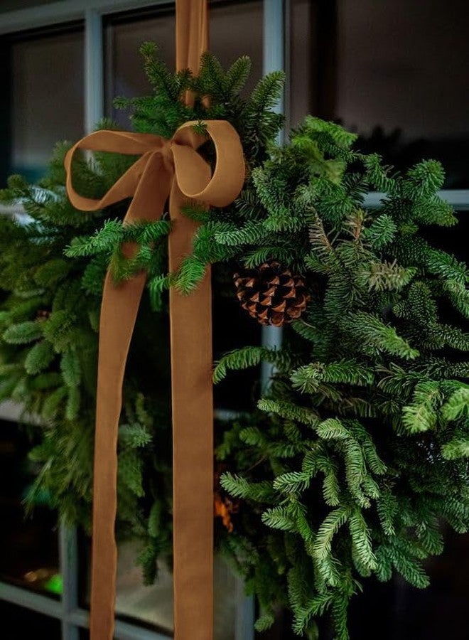 SIMISI RIBBON Copper Velvet Ribbon 1.5'' 25 Yards for Christmas Tree, Gift Wrapping, Flower Bouquet, Wreath Decorations, Bow Making - Image 4