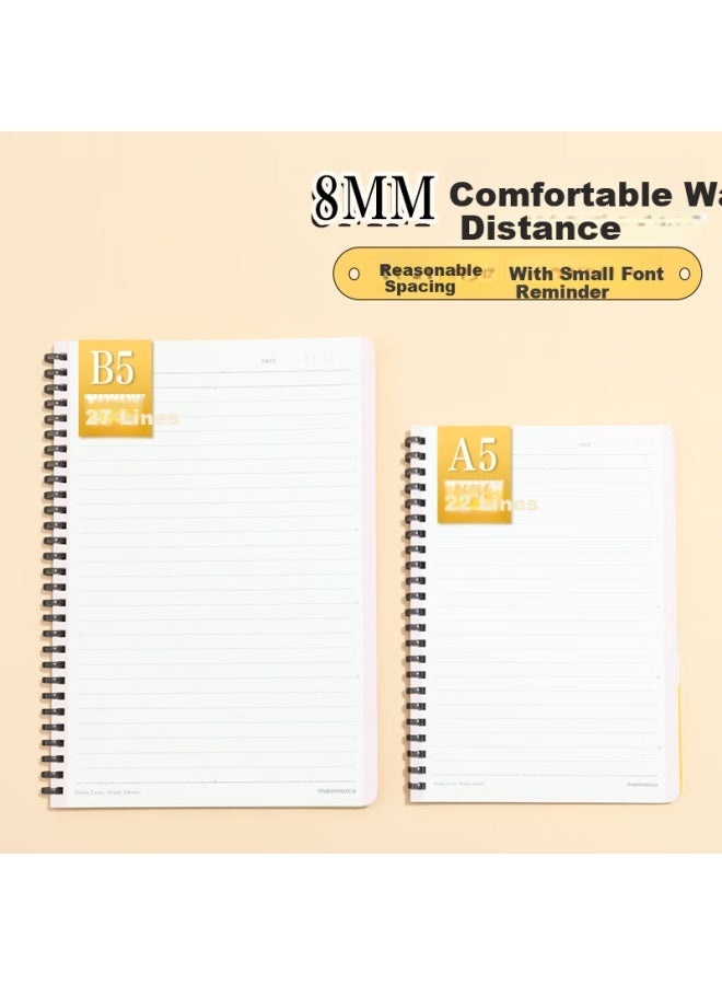 Masmarcu M&g A5 Notebook, High-quality Simple Soft Spiral Binding Subject Notebook, Student Error Correction Journal, Study Supplies, Smart Learning 1 Book 40 Sheets Random Xq0198 - Image 4