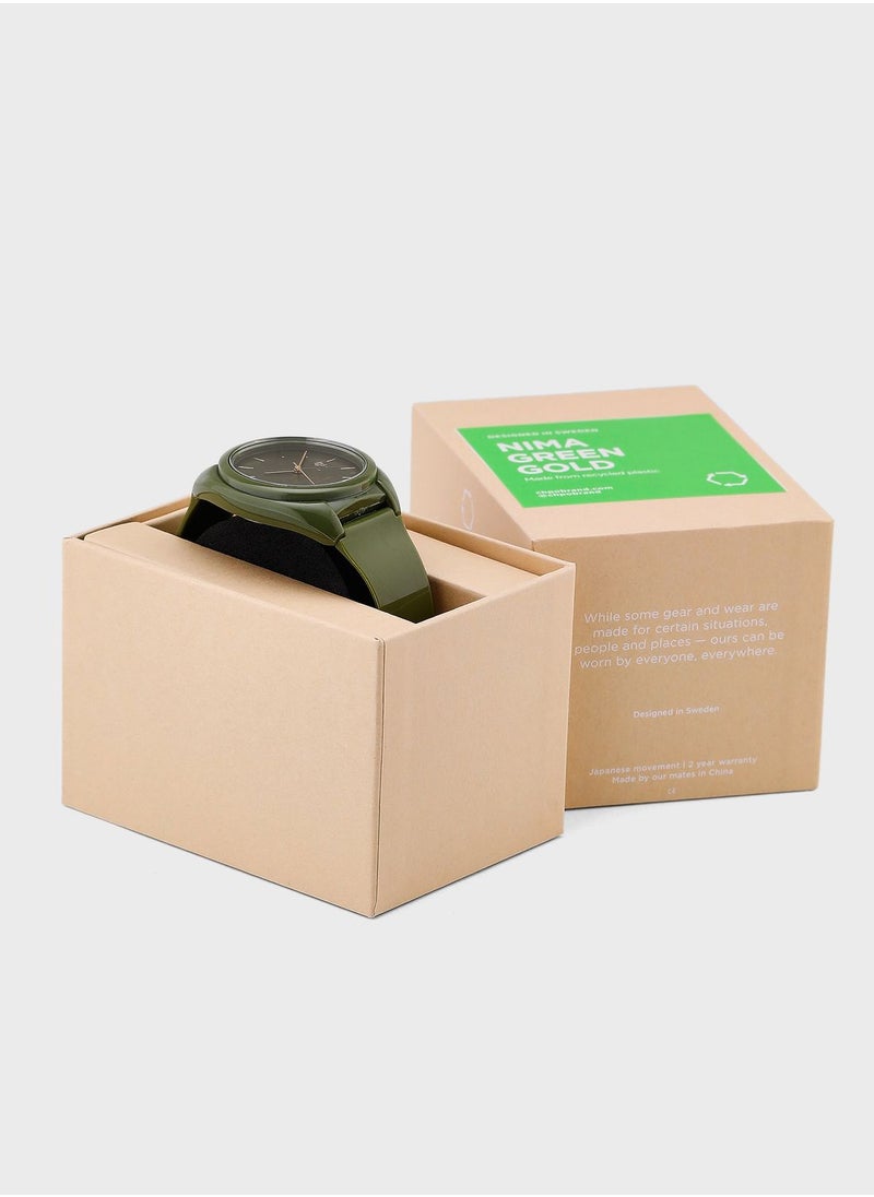 CHPO Nima Green Gold-Sustainable Watches - Made Of 100% Recycled Materials.  - Image 5