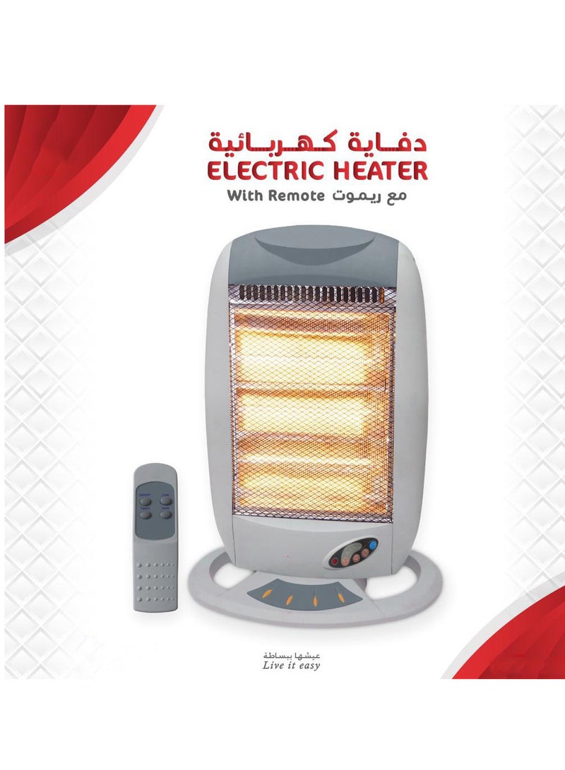 سخان كهربائي يعمل بالتحكم عن بعد مع 3 أوضاع للتدفئة ووضع التأرجح 1200وات - Image 1