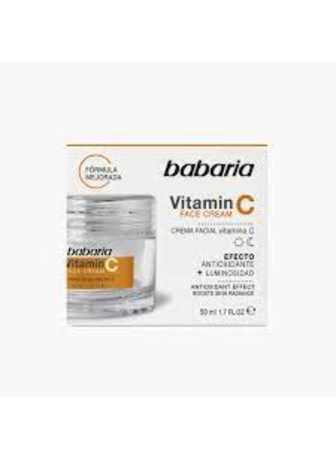 Babaria Vitamin C Antioxidant Facial Cream 50ml - Image 2