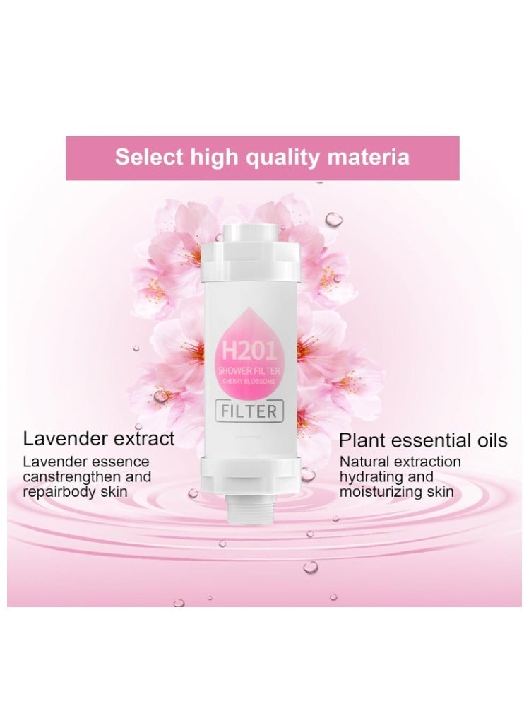 OASIS-TH Vitamin C Shower Filter, Tasteless mother and baby Showerhead Filter, for Clean & Filtered Bath Water (Cherry Blossoms)  - Image 2