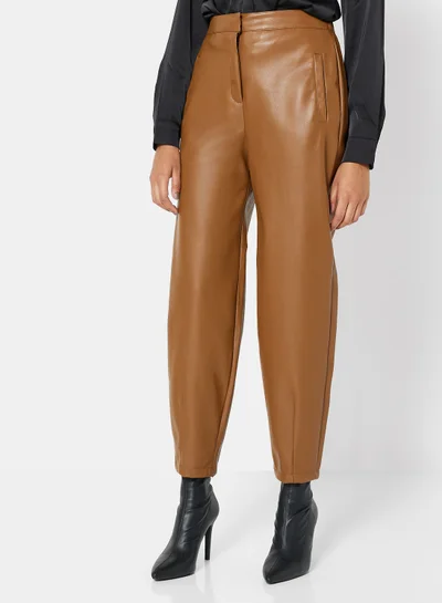 اونلي PU Coated Straight Fit Pants