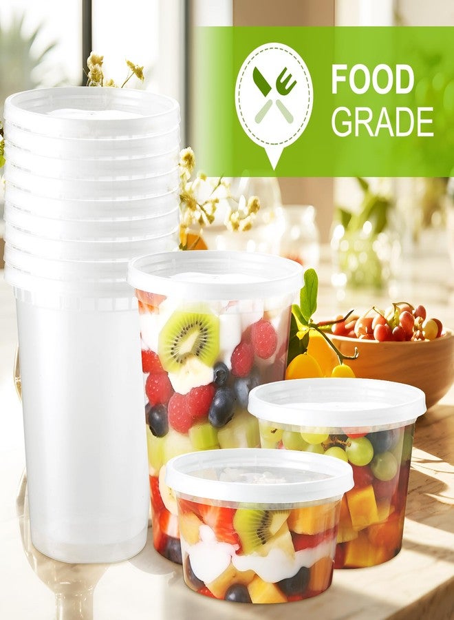 NEEBAKE 100 Set 8 oz Deli-Containers-with-Lids-Airtight-Plastic-Food-Storage-Containers-with-Lids-Soup-Slime-Overnight-Oat-To-Go-Containers - Image 3