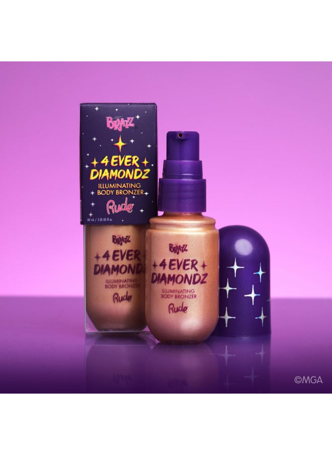Rude Bratz 4 Ever Diamondz Illuminating Body Bronzer  - Image 2