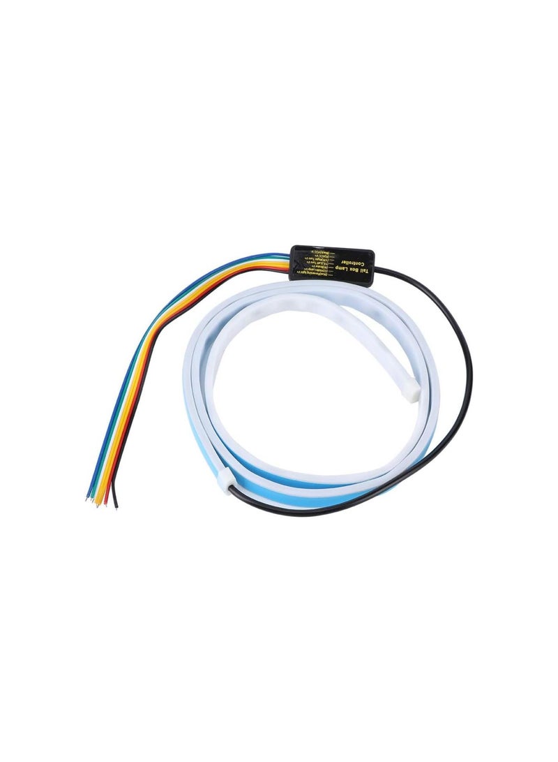 إسكدنيا شريط إشارة الانعطاف RGB، شريط إضاءة LED متدفق RGB 12 فولت، عالمي 47 بوصة، لصندوق السيارة الخلفي، شريط إضاءة إشارة الانعطاف للقيادة والفرامل - Image 1