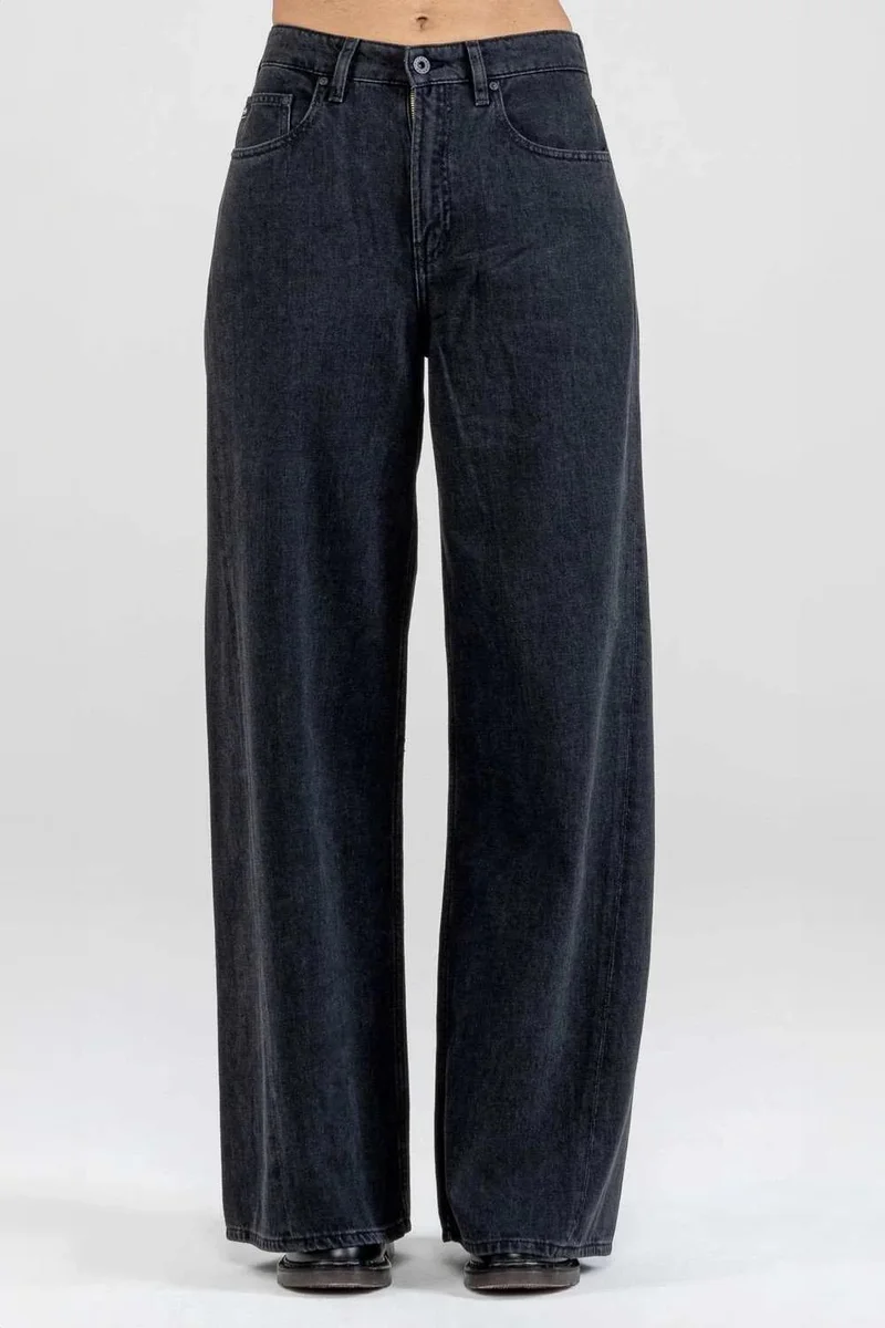 Ag Jeans Effortless Dark Wide-Leg Denim Jeans