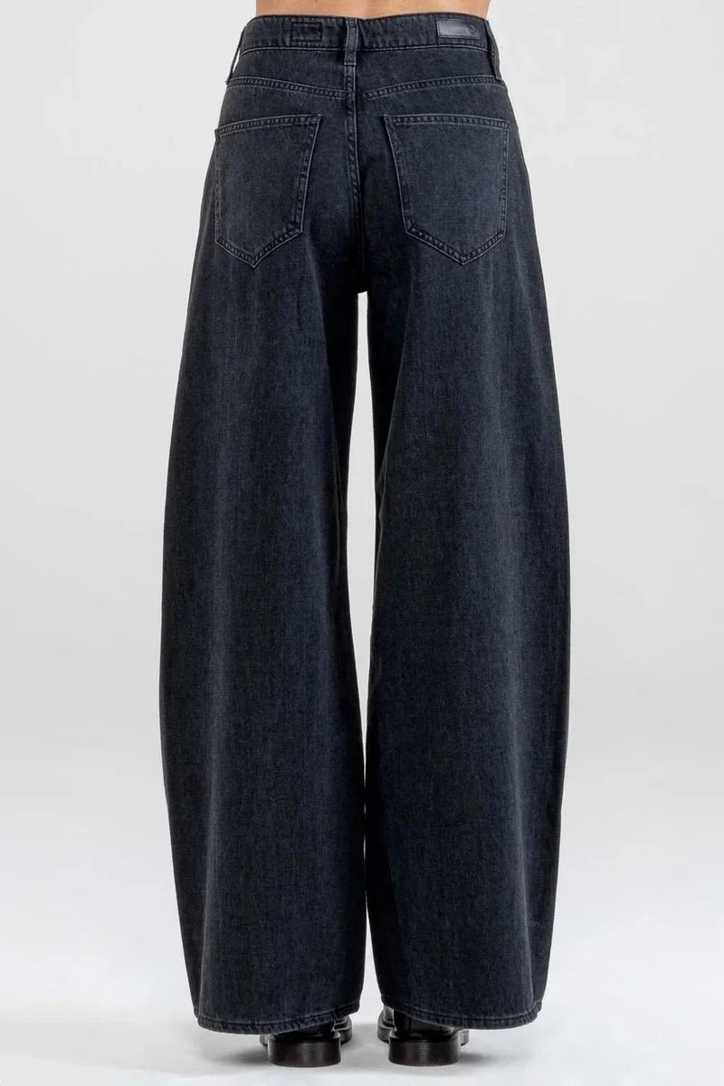 Ag Jeans Effortless Dark Wide-Leg Denim Jeans