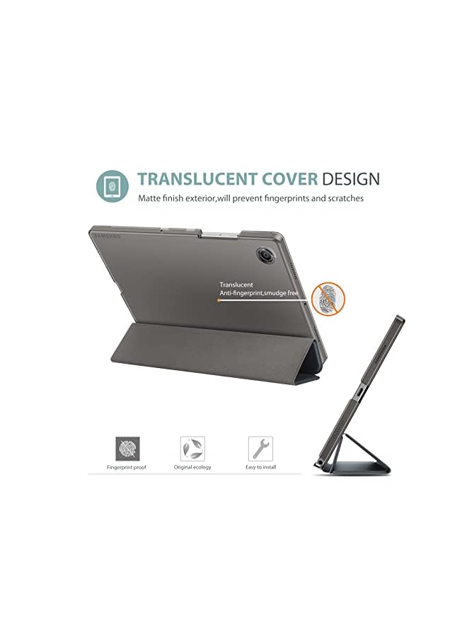 Procases For Galaxy Tab A8 10.5 Case, Slim Stand Hard Back Shell Protective Smart Cover Case For Galaxy Tab A8 10.5 Inch 2022 Sm-X200 X205 X207 -Black - Image 4