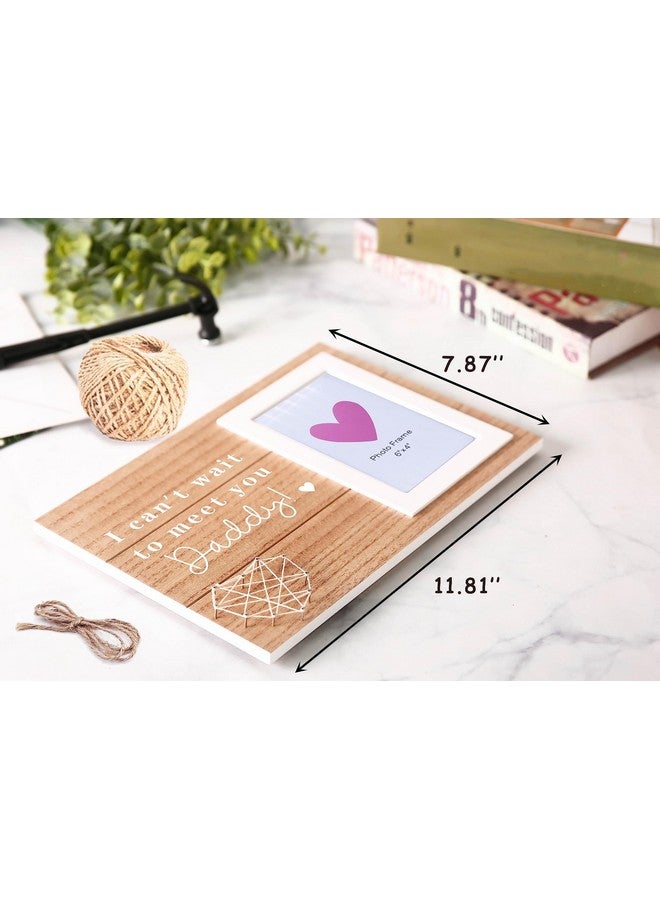 Sioial Fathers Day Gift for New Dad,Pregnancy Announcement for Daddy,Ultrasound Keepsake,First Time Dad Present-Photo Frame Picture Frame-I Can't Wait To Meet You, Daddy - Image 3