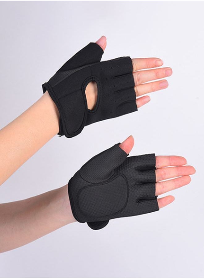 Styli Contrast Trim Peep Arm Back Weight Lifting Gloves  - Image 3