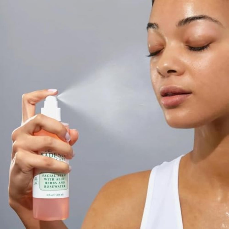 MARIO BADESCU بخاخ وجه ماريوباديسكو مع الألوة والأعشاب وماء الورد لجميع أنواع البشرة - رذاذ للوجه يرطب ويجدد وينقي 4 أونصات سائلة - Image 3