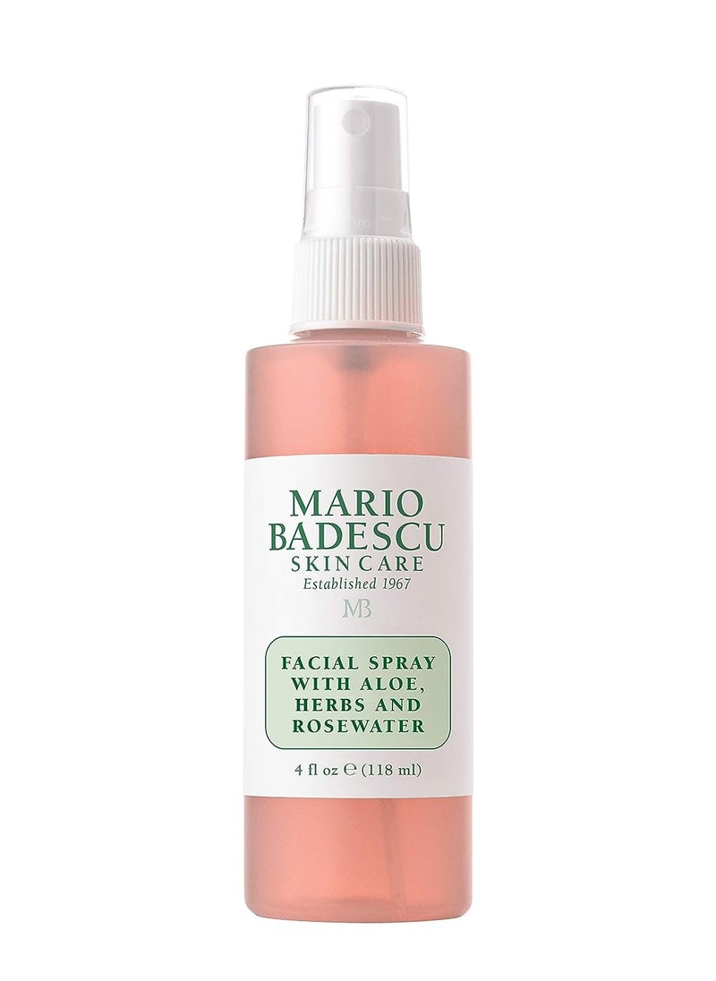 mario badescu skin care - Mario Badescu facial spray with aloe herbs and rose water for all skin types face mist that hydrates rejuvenates & clarifies 4 fl zo - Image 1