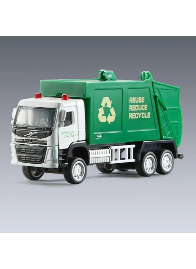 Babycare Volvo Garbages Model Alloy Car toy - Green  - Image 2