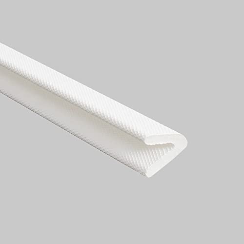 Dualplex Adhesive V Shape Weatherstrip, Weather Stripping Door Seal Strip Foam Door Frame Insulation Side Jamb Bottom Groove Gap Filler Soundproof V Weatherstripping (White, 1/2 in x 1/2 in x 26 Ft) - Image 1