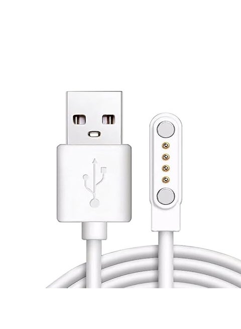 Smart Watch Magnetic Charging Cable 2/4Pin 2.84/4.0/7.62mm Wristwatch USB Power Charger Spacing Replacement Magnetic USB Charging Cable for Smart Watch (4)