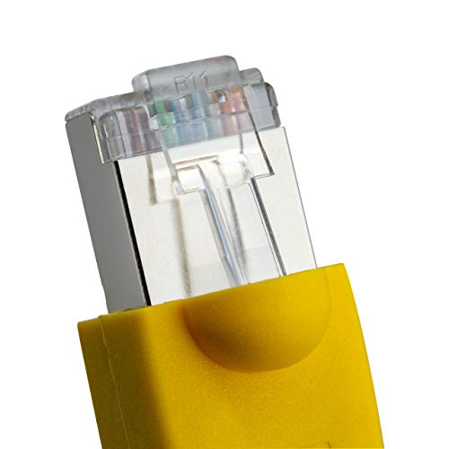 NTW Cat6 Ethernet Cable Shielded 100 FT Yellow Plated RJ45 Connector Internet LAN Wire Cable Cord for Modem Router PC Mac Laptop PS2 PS3 PS4 Xbox 360 Patch Panel Faster Than Cat5 Cat5e (345-S6-100YL) - Image 5