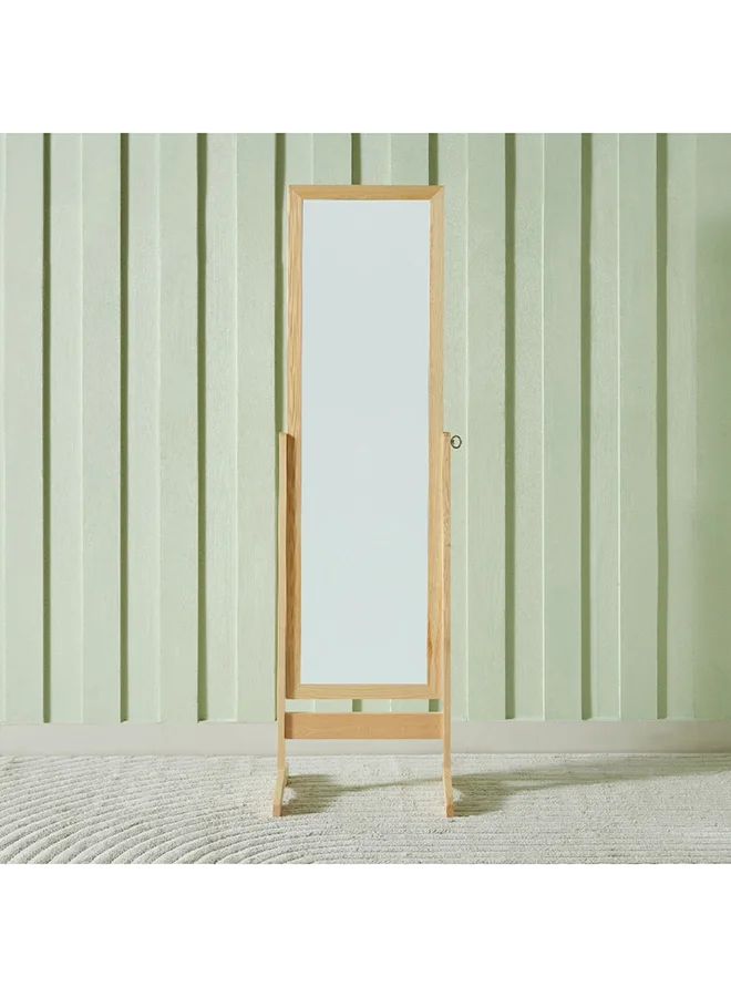 Home Box Sana Wooden Frame Double Leg Floor Standing Mirror 122 x 37 cm