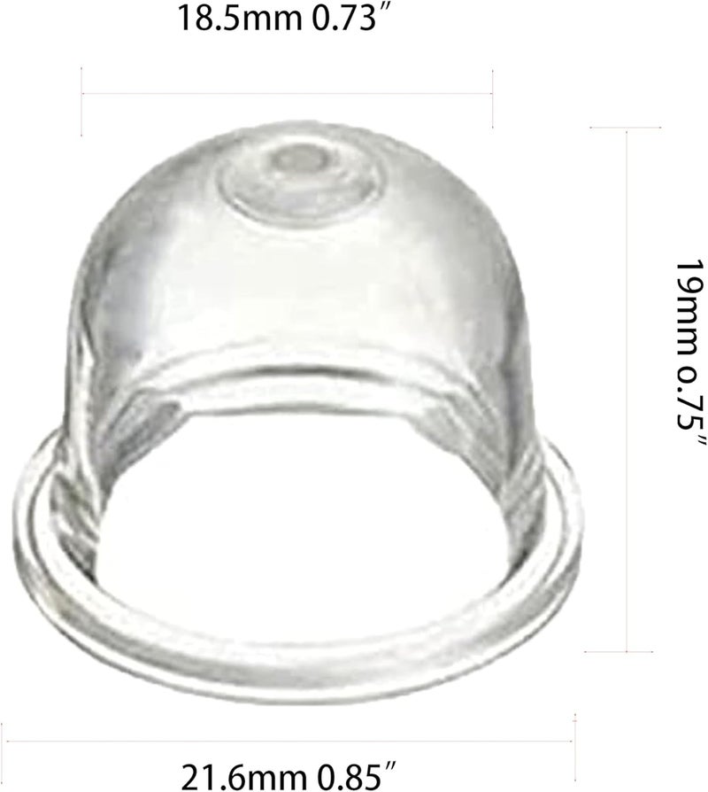 Missiscily Replacement 4pack Carburetor Primer Bulb for Homelite Echo Stihl Robi Zama Primer Pouland Bulb 0057003 BG85 BG86 BR45 BT45 FC100 FC110 FC55 FC56 - Image 4