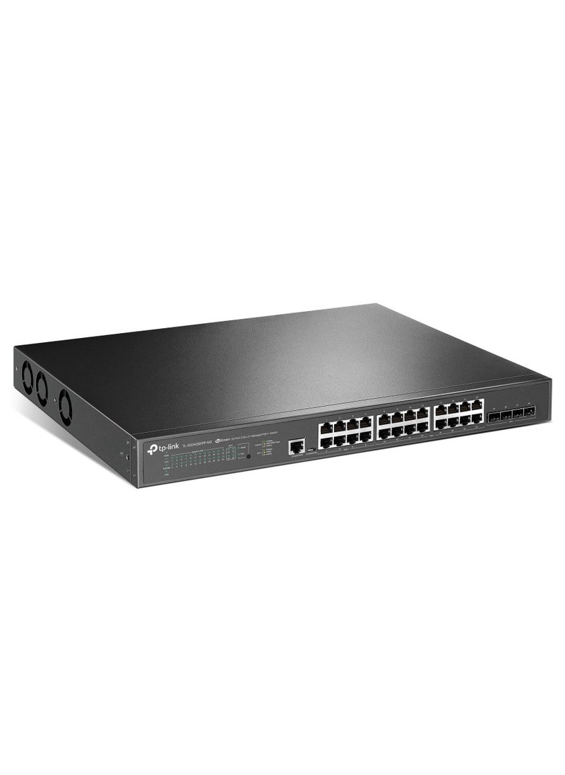 Tp-link Tl - Omada SG3428XPP-M2 | 24 Port 2.5 GB PoE Switch, 4 x 10 GE SFP+ Port | 16 PoE+ and 8 PoE++ Ports@500W | L2+ Smart Managed | Omada SDN Integrated | IPv6 | VLAN, ACL, QoS, IGMP Snooping - Image 1