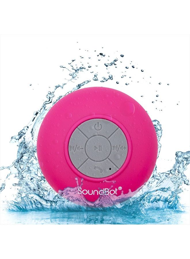 SoundBot مكبر صوت لاسلكي للاستحمام بتقنية البلوتوث من SoundBot SB510 (وردي) - Image 2