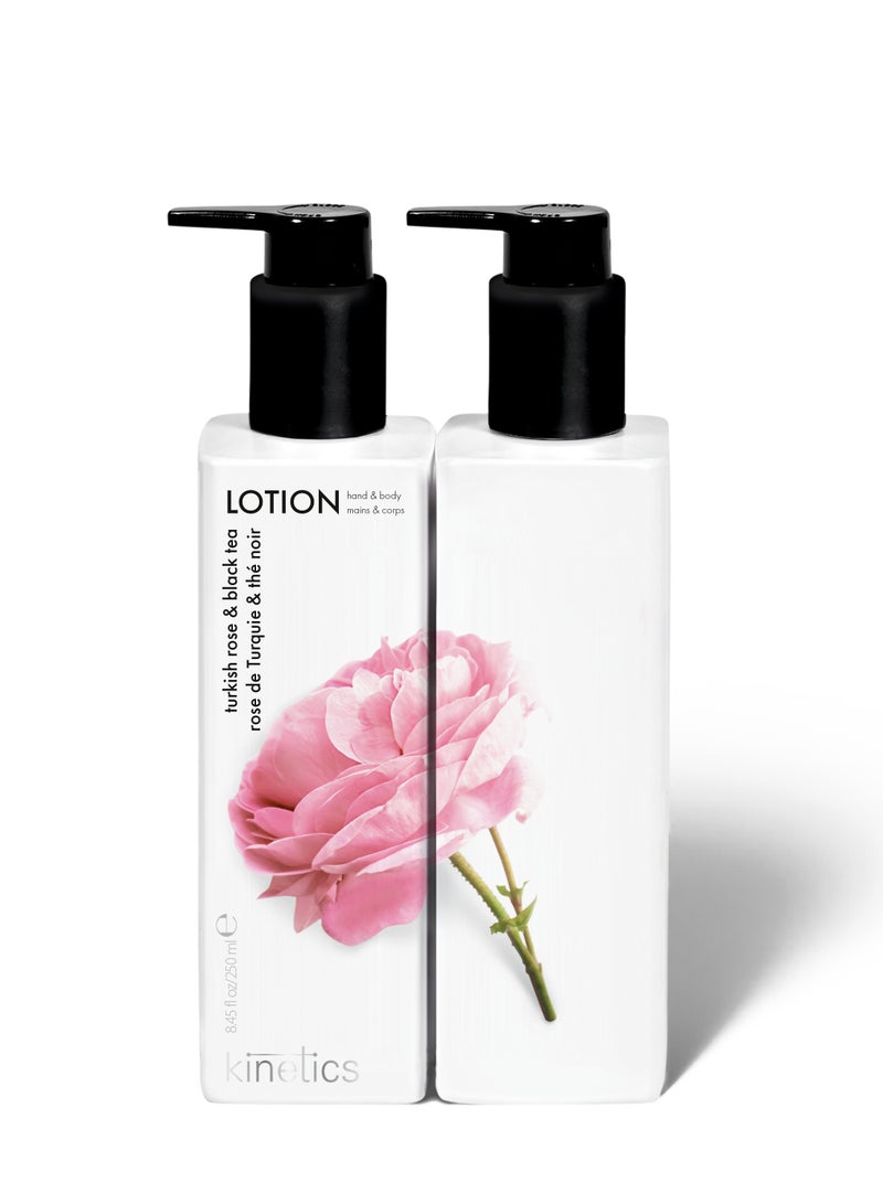 KINETICS لوشن لليدين والجسم 250 مل | الورد التركي والشاي الأسود