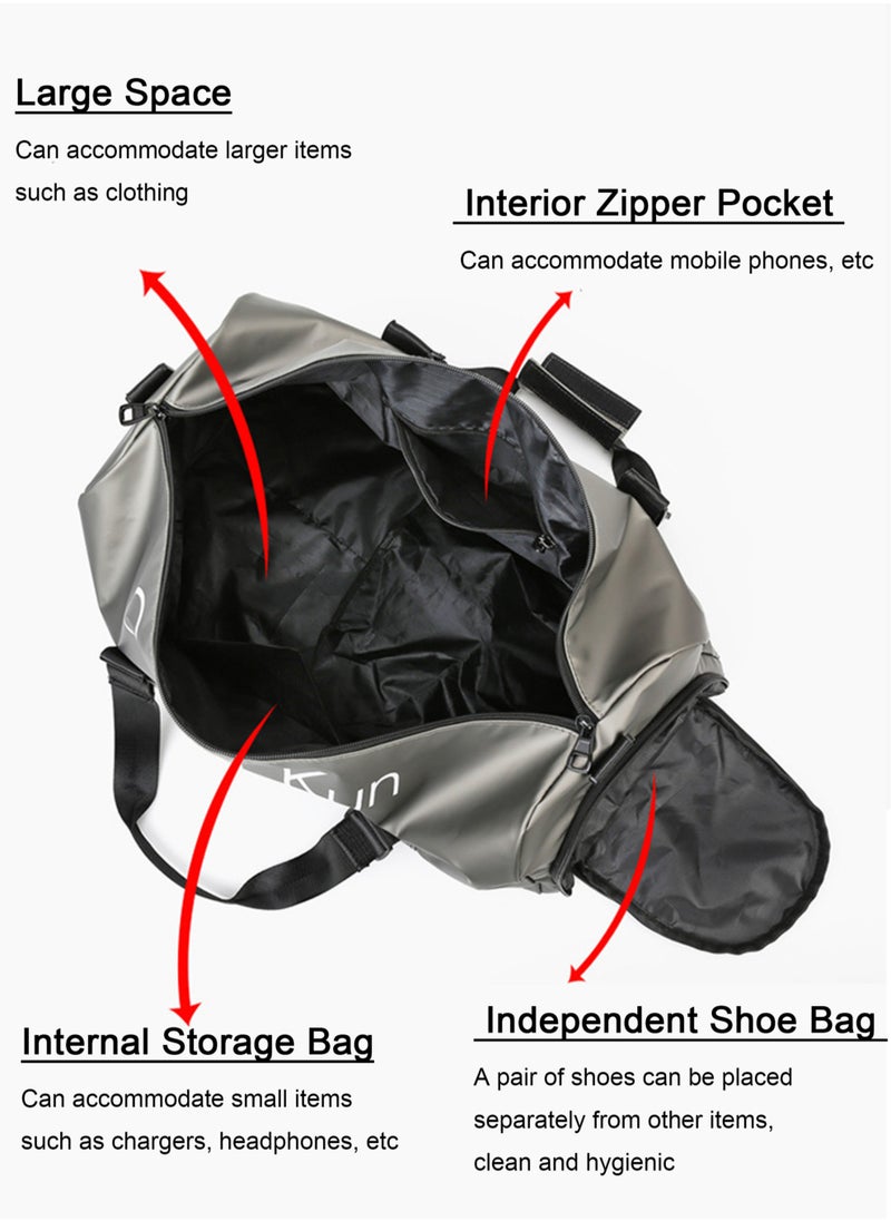 MissTiara - Outdoor Sports High-Capacity Storage Bag with Dry Wet Pocket and Shoe Compartment for Training Camping and Hiking - Image 1