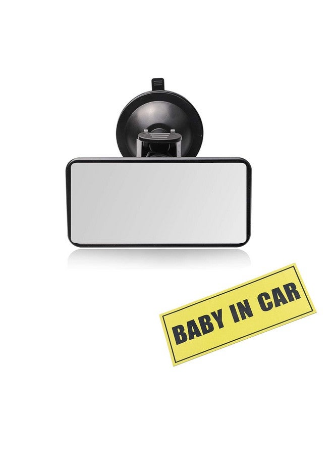PME Rear View Mirror For Backseat With Baby In Car Sticker Interior Car Suction Cup Windshield Mirror Strong Sucker Flat Rear View Mirror For Baby Infant Child New - Image 2